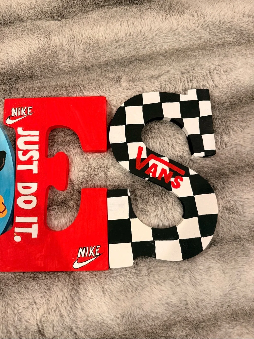 Custom SHOE Letter Wall Decor - Multi-Color Artistic Letters